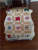 Beautiful Machine Quilted Child's Butterfly Quilt