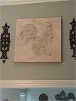 Beautiful Rooster Wall Decor
