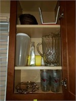 Entire contents of kitchen cabinet