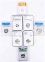 Coin Assorted Certified U.S. Coins Mercury Dimes!