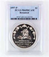 Coin 1997-P Botanical Silver $ PCGS PR69DCAM