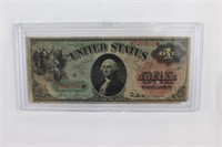 1896 Rainbow $1 Treasury Note