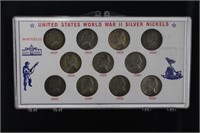 U.S. WWII Silver Nickels Set
