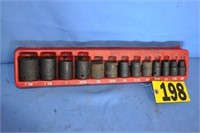Snap-On SAE 1/2" dr., 12-pt impact sockets