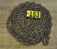 20' L x 5/16"  log chain w/ hooks
