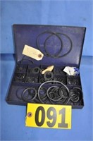 O-ring assortment in old metal Napa advert. box