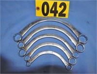 Matco 5-pc SAE curved box end wrench set