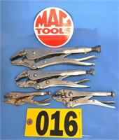 MAC 4", 5", 7", & 10" locking plier set