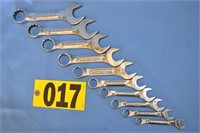 (10) Craftsman SAE, combination "Stubby" wrenches