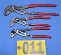 (3) Knipex water pump pliers