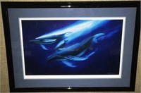 ROBERT WYLAND LITHOGRAPH HUMPBACK WHALES