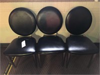 3- chairs, black, table height