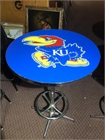 KU table 27” x 43" Tall, chrome base