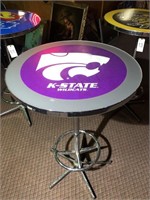 K-State table 27” x 43" Tall, chrome base