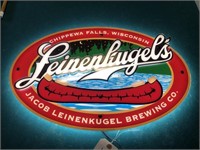 Leinenkugel lighted sign 23" x 15"