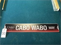 Cabo advertising tin 30" x 6"