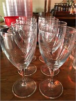 8- wine glasses