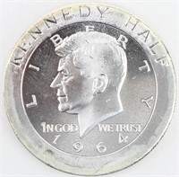 Coin1 Troy Ounce .999 Silver Kennedy Half $ Comm