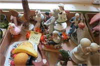 BOX LOT OF FIGURINES AND MUSIC BOXES