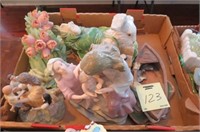 BOX LOT OF FIGURINES AND MISC
