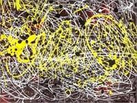 Manner of JACKSON POLLOCK 1912-1956 Abstract Drip