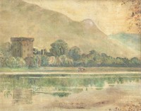 THOMAS TOWNLEY-PARKER UK 1822-1906 Oil Landscape