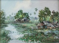 NIKIT (NK) KAMPAN Thai OOC Dated 1990 Landscape