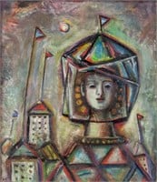 ALEXANDER TISHLER Russian 1898-1980 Oil on Canvas