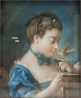 FRANCOIS BOUCHER French 1703-1770 Pastel Portrait