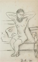 DIEGO RIVERA Mexican 1886-1957 Charcoal on Paper