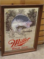 Miller High Life Mirror, Approx 16"x20"
