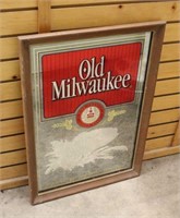 Old Milwaukee Mirror, Approx 18"x26"