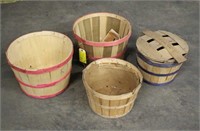 (4) Assorted Bushel Baskets