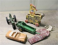 Vintage Toys - Including Tractor, Manure Spreader,