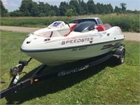 1998 Seadoo Speedster # 36e 42007 & 1995 Trailer