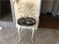 Vintage Wrought Iron vanity stool