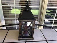 Large Outdoor lantern Wood, Glass, & Metal