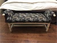 Carved Bed bench, very comfortable seat