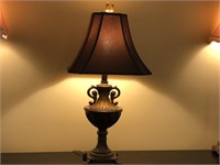 Ornate Cast Brass urn style table lamp