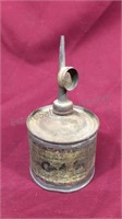 Vintage shaving oil can