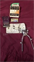 Vintage hair clippers and accessories