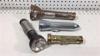 Crone,  Ray-o-Vac, and other vintage flashlights