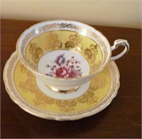 Paragon / Yellow Footed Cup & Saucer