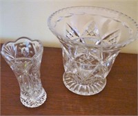 Crystal Vases x2