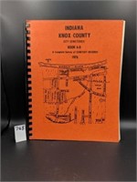 Indiana Knox County City Cemeteries 1976