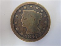 1847 Large One Cent