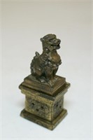 Gargoyle brass figurine