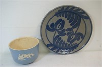 Beaumont Pottery Plate & Cameo Ware