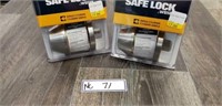 Safe lock single cylinder deadbolt 2 x money