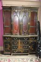 ORIENTAL STYLE CHINA CUPBOARD